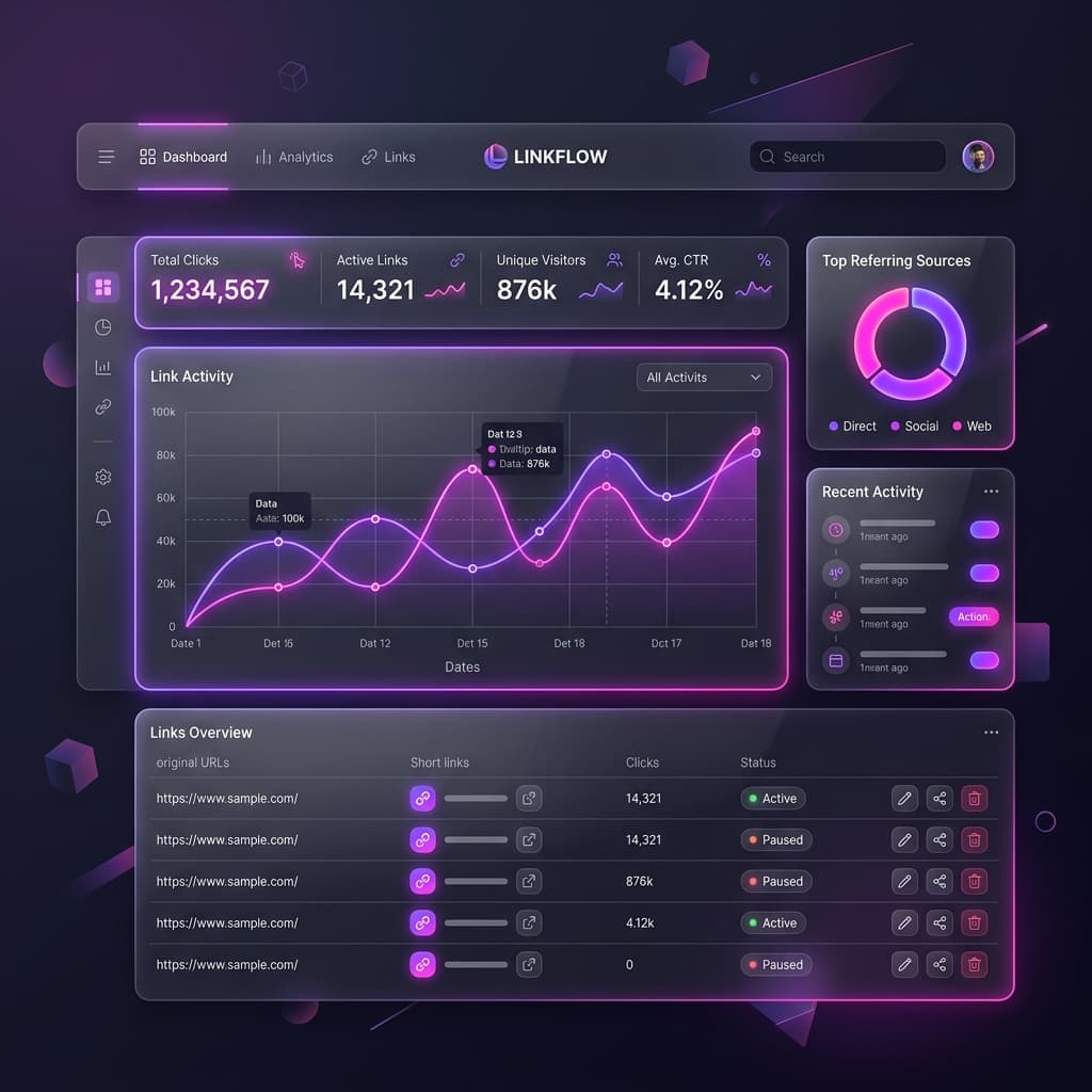 Shortify Dashboard UI